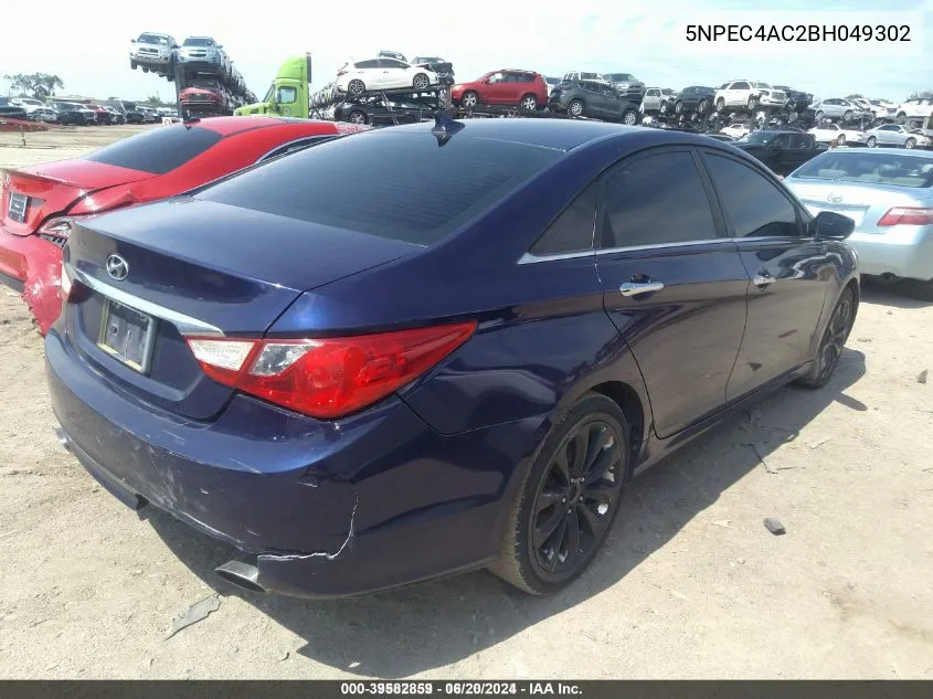 2011 Hyundai Sonata Se VIN: 5NPEC4AC2BH049302 Lot: 39582859