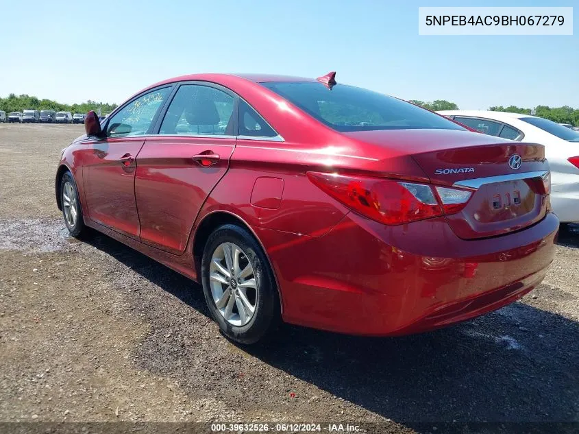 2011 Hyundai Sonata Gls VIN: 5NPEB4AC9BH067279 Lot: 39632526