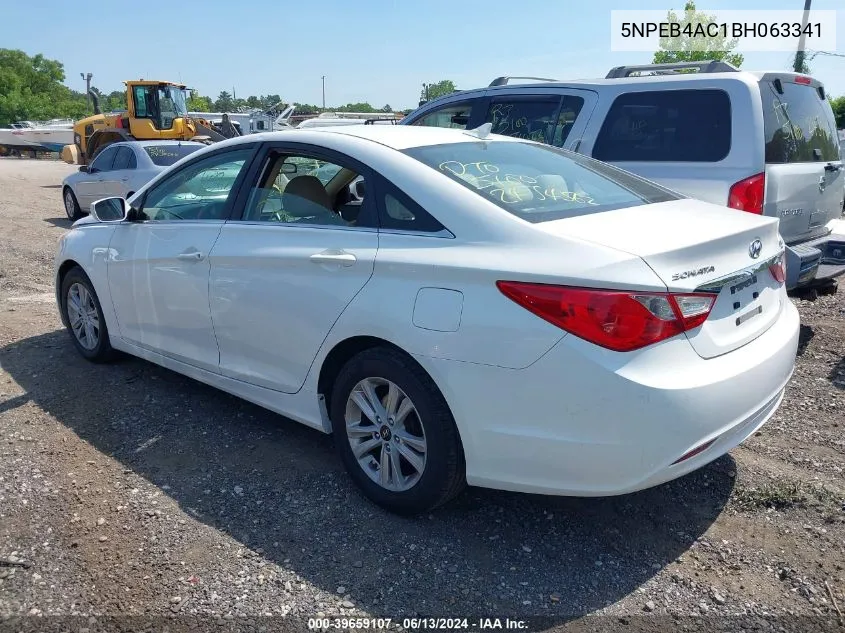 2011 Hyundai Sonata Gls VIN: 5NPEB4AC1BH063341 Lot: 39659107