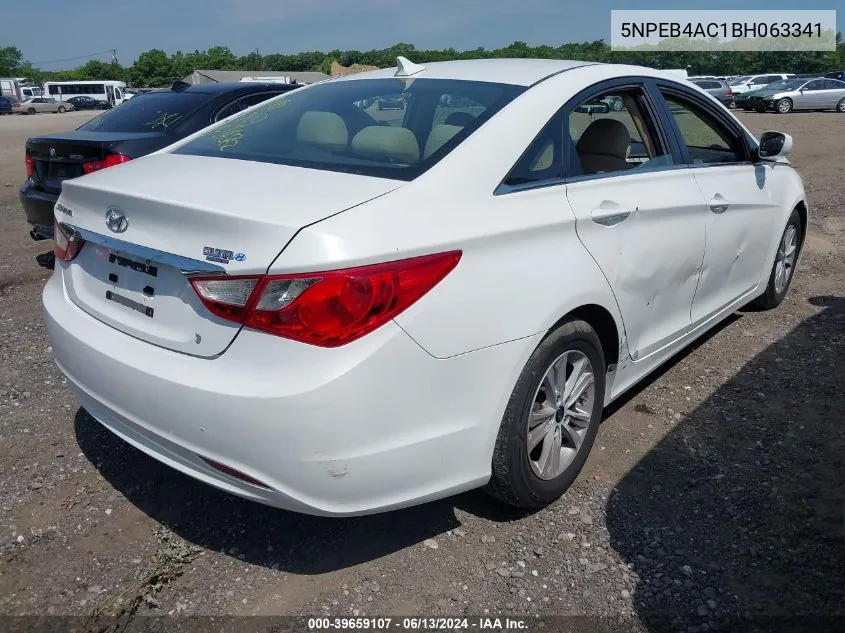 5NPEB4AC1BH063341 2011 Hyundai Sonata Gls