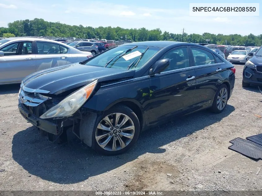 2011 Hyundai Sonata Se VIN: 5NPEC4AC6BH208550 Lot: 39683223