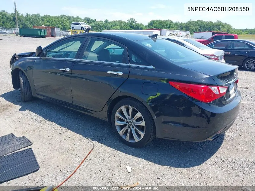 2011 Hyundai Sonata Se VIN: 5NPEC4AC6BH208550 Lot: 39683223