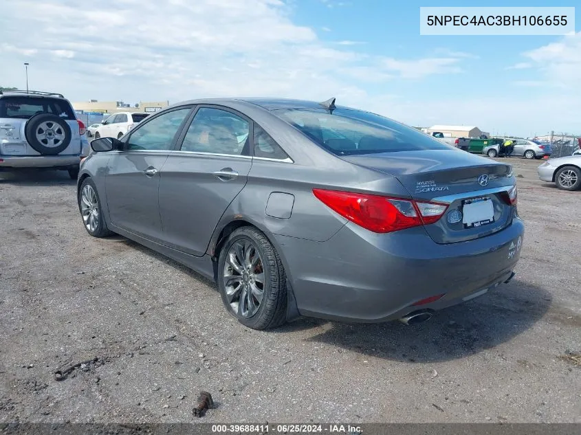 5NPEC4AC3BH106655 2011 Hyundai Sonata Se