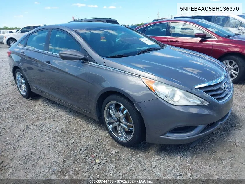 2011 Hyundai Sonata Gls VIN: 5NPEB4AC5BH036370 Lot: 39744799