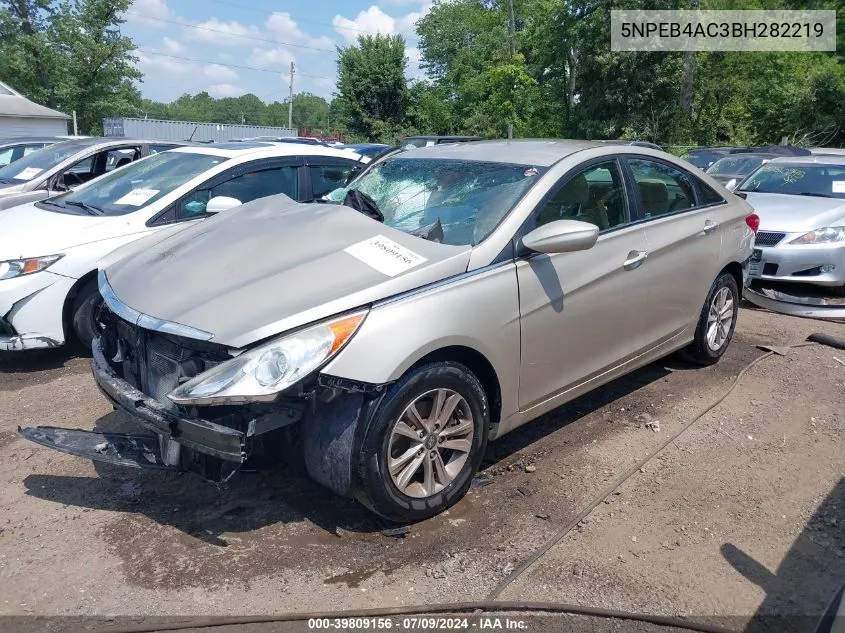 2011 Hyundai Sonata Gls VIN: 5NPEB4AC3BH282219 Lot: 39809156