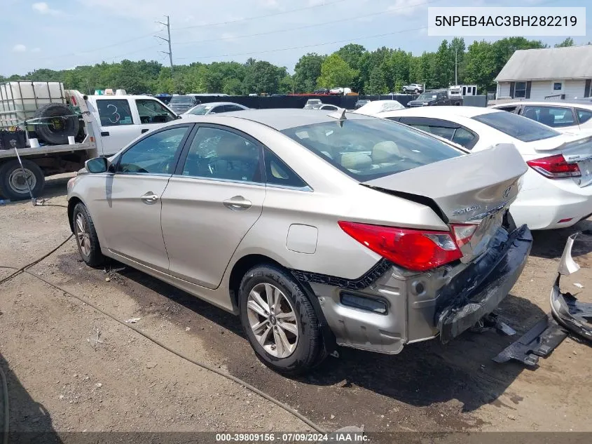 5NPEB4AC3BH282219 2011 Hyundai Sonata Gls