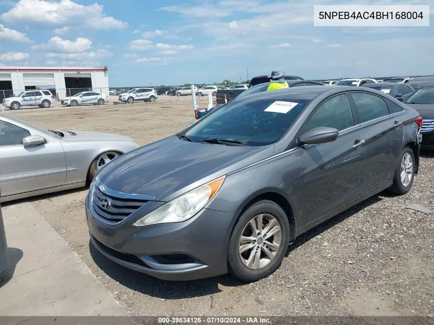 2011 Hyundai Sonata Gls VIN: 5NPEB4AC4BH168004 Lot: 39834126