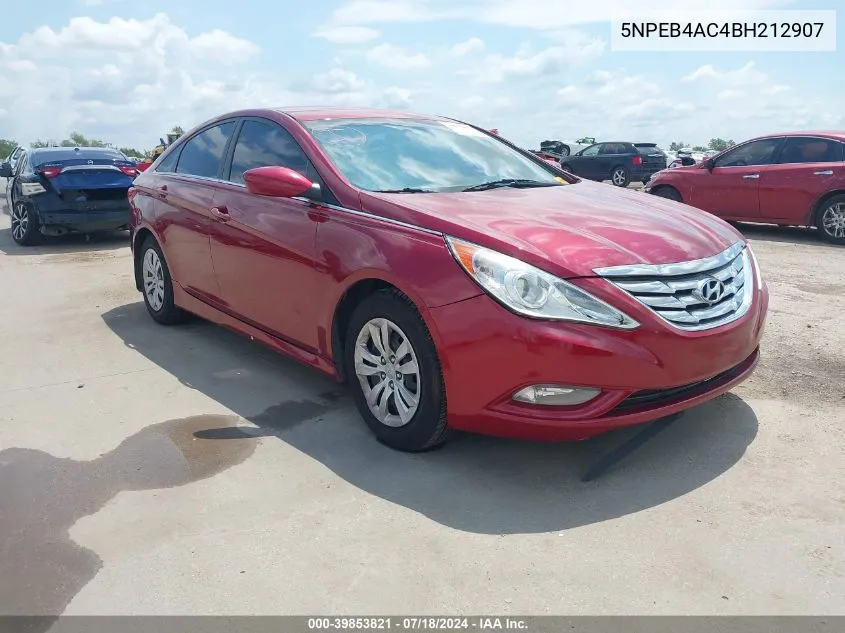 2011 Hyundai Sonata Gls VIN: 5NPEB4AC4BH212907 Lot: 39853821