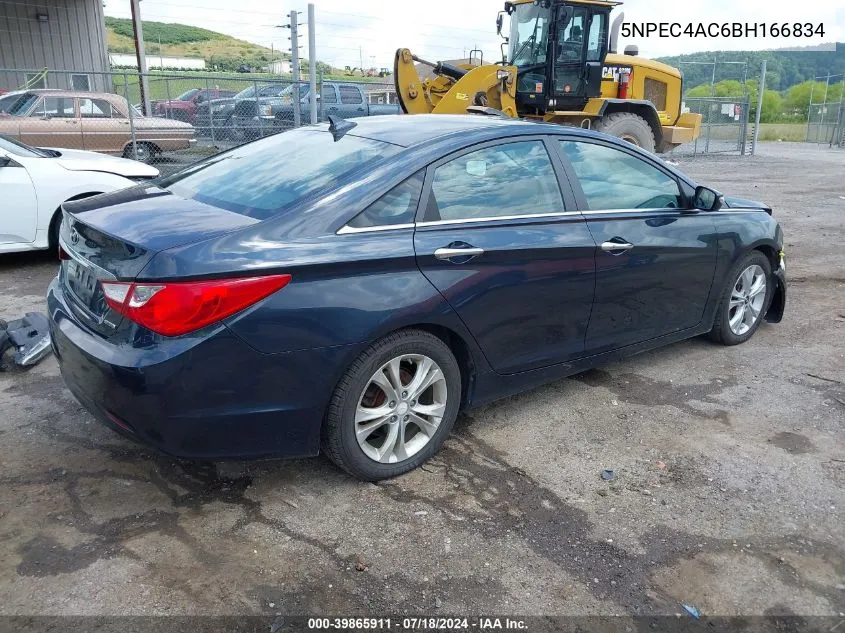 2011 Hyundai Sonata Limited VIN: 5NPEC4AC6BH166834 Lot: 39865911