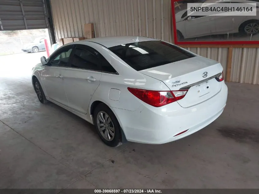 2011 Hyundai Sonata Gls VIN: 5NPEB4AC4BH146164 Lot: 40539837