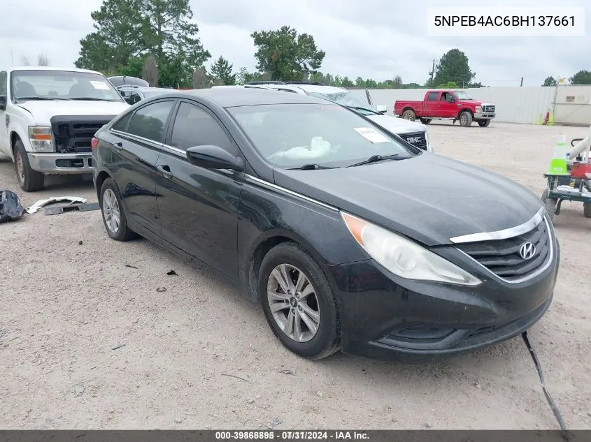 2011 Hyundai Sonata Gls VIN: 5NPEB4AC6BH137661 Lot: 39868895