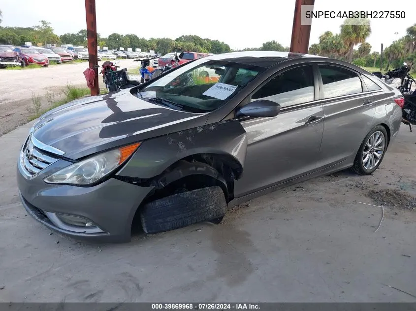 2011 Hyundai Sonata Se/Limited VIN: 5NPEC4AB3BH227550 Lot: 39869968