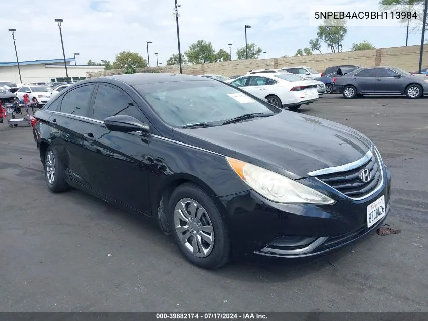 2011 Hyundai Sonata Gls VIN: 5NPEB4AC9BH113984 Lot: 39882174