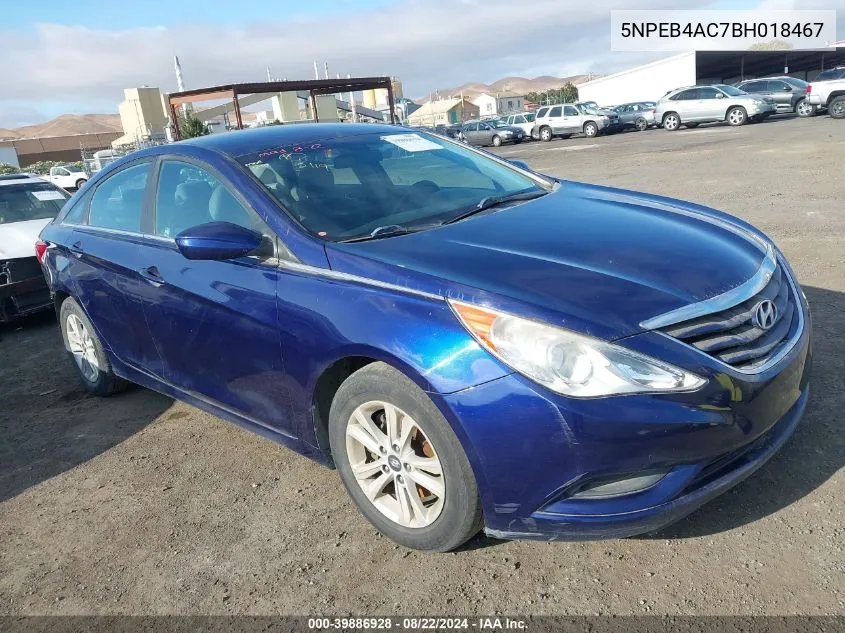 5NPEB4AC7BH018467 2011 Hyundai Sonata Gls