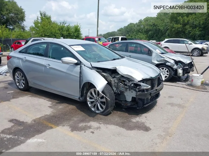 2011 Hyundai Sonata Se VIN: 5NPEC4AC9BH003420 Lot: 39907159