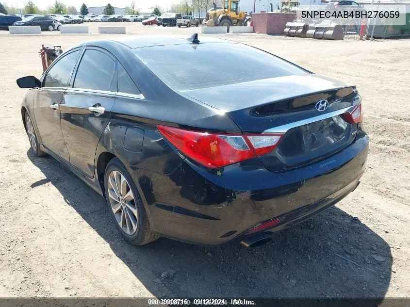 2011 Hyundai Sonata Limited 2.0T VIN: 5NPEC4AB4BH276059 Lot: 39908716