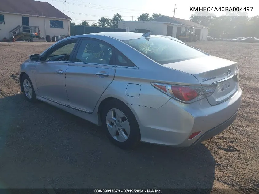 2011 Hyundai Sonata Hybrid VIN: KMHEC4A40BA004497 Lot: 39913673