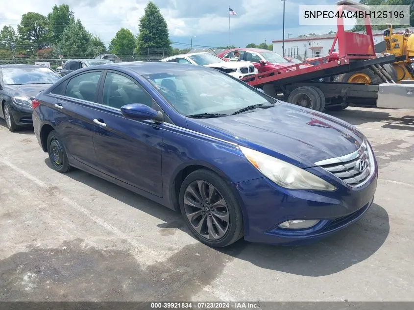 2011 Hyundai Sonata Se VIN: 5NPEC4AC4BH125196 Lot: 39921834