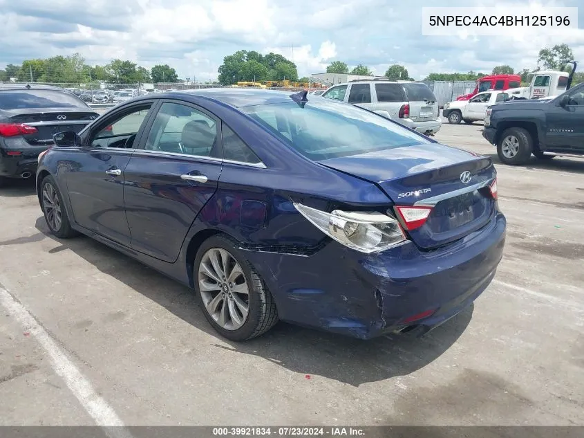 5NPEC4AC4BH125196 2011 Hyundai Sonata Se