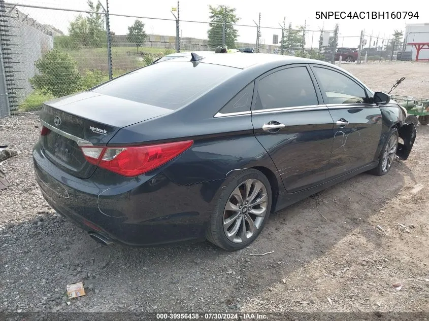 2011 Hyundai Sonata Se VIN: 5NPEC4AC1BH160794 Lot: 39956438