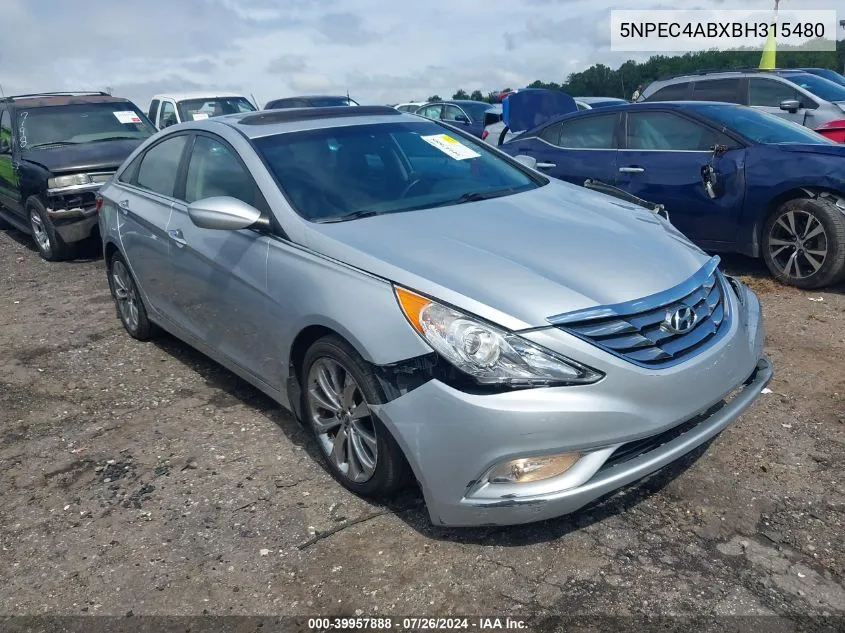 5NPEC4ABXBH315480 2011 Hyundai Sonata Se 2.0T