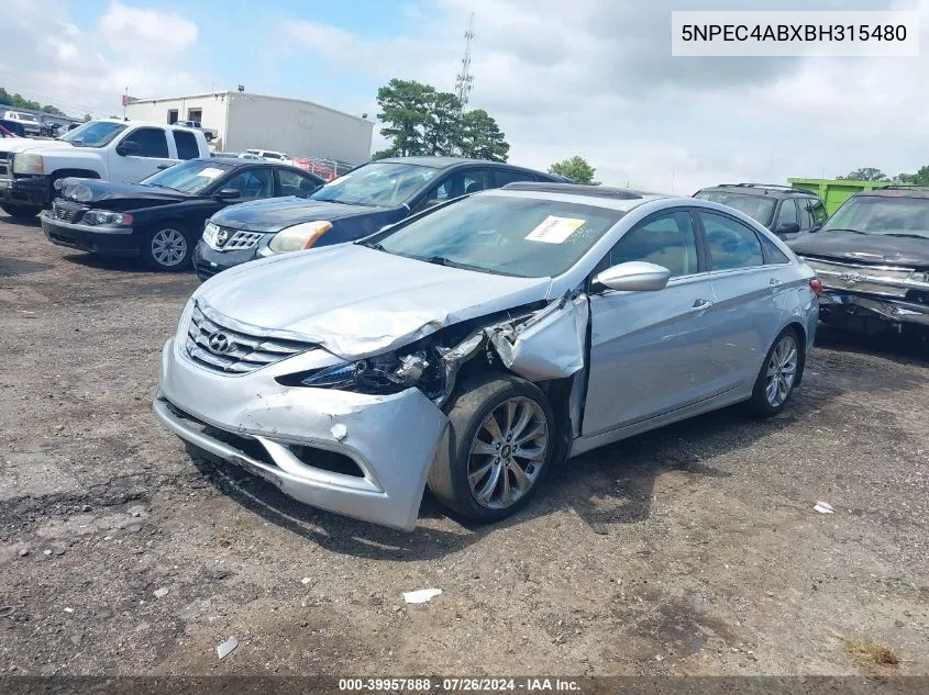 5NPEC4ABXBH315480 2011 Hyundai Sonata Se 2.0T