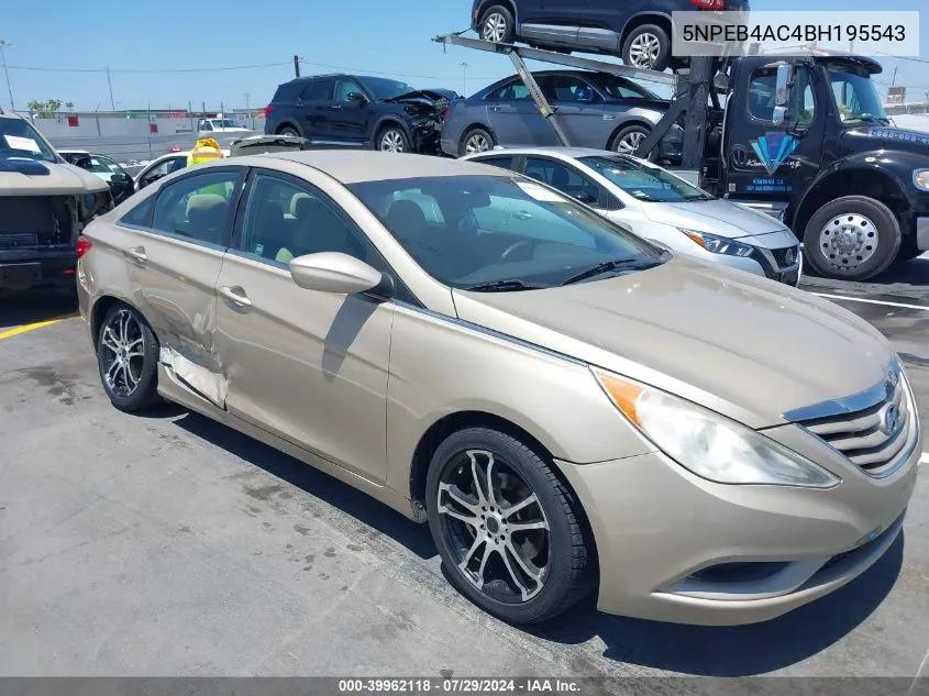 5NPEB4AC4BH195543 2011 Hyundai Sonata Gls