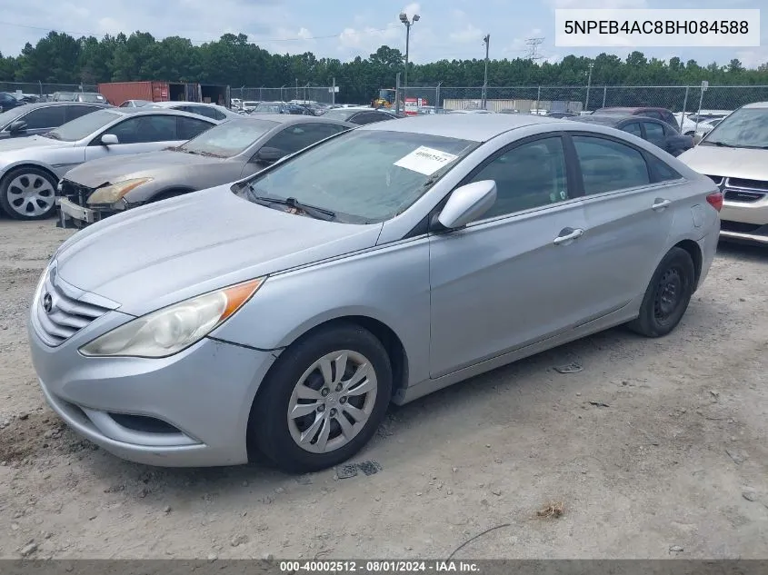 2011 Hyundai Sonata Gls VIN: 5NPEB4AC8BH084588 Lot: 40002512