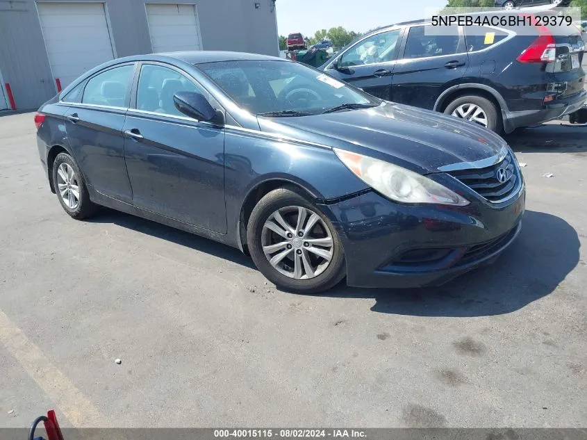 2011 Hyundai Sonata Gls VIN: 5NPEB4AC6BH129379 Lot: 40015115