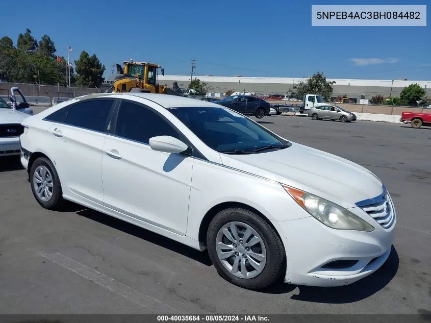 2011 Hyundai Sonata Gls VIN: 5NPEB4AC3BH084482 Lot: 40035684