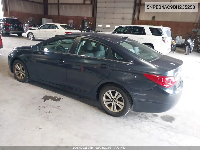 5NPEB4AC9BH235258 2011 Hyundai Sonata Gls