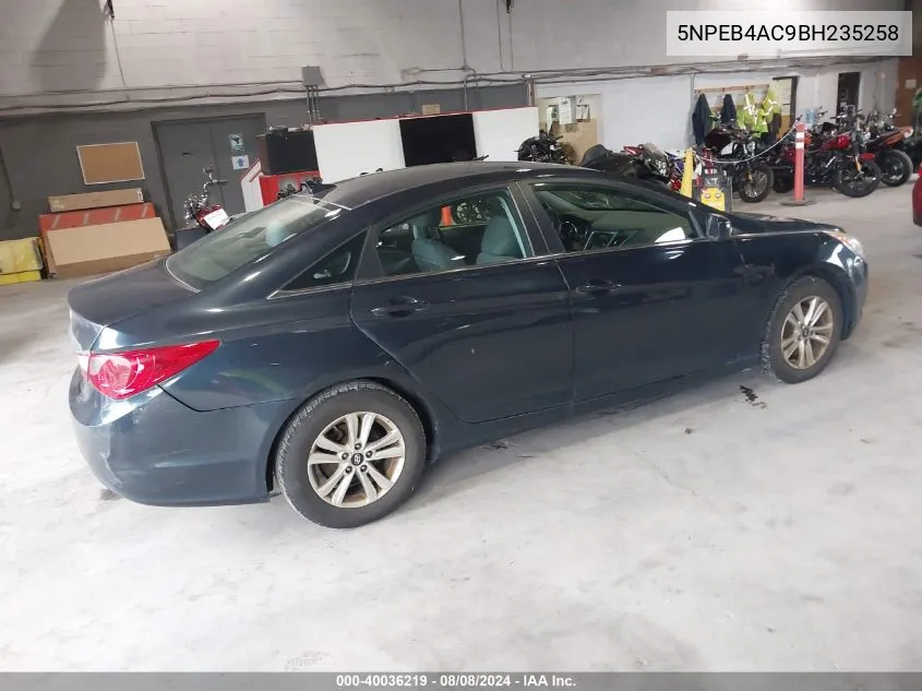 5NPEB4AC9BH235258 2011 Hyundai Sonata Gls