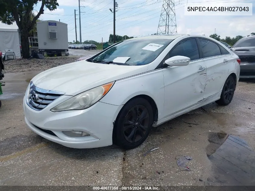 2011 Hyundai Sonata Limited VIN: 5NPEC4AC4BH027043 Lot: 40077358