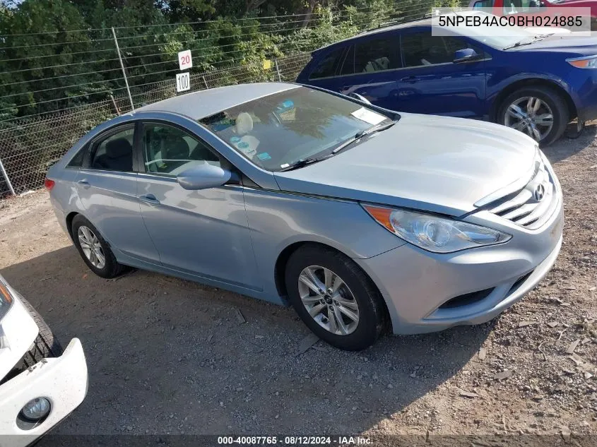 2011 Hyundai Sonata Gls VIN: 5NPEB4AC0BH024885 Lot: 40087765