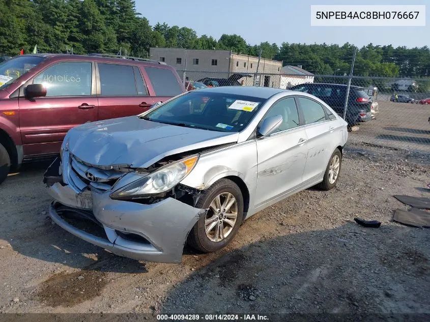 5NPEB4AC8BH076667 2011 Hyundai Sonata Gls