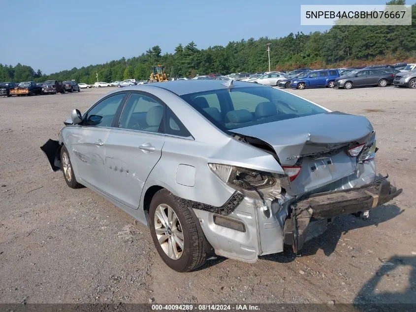 5NPEB4AC8BH076667 2011 Hyundai Sonata Gls