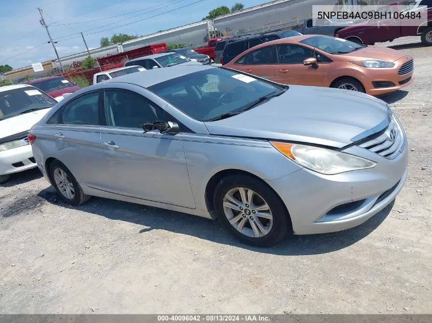 5NPEB4AC9BH106484 2011 Hyundai Sonata Gls