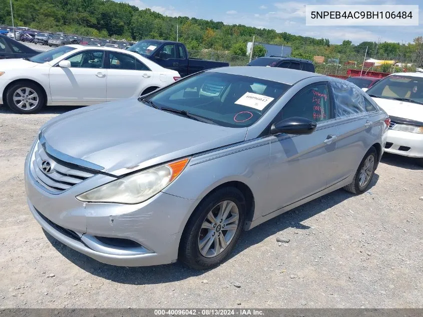 2011 Hyundai Sonata Gls VIN: 5NPEB4AC9BH106484 Lot: 40096042