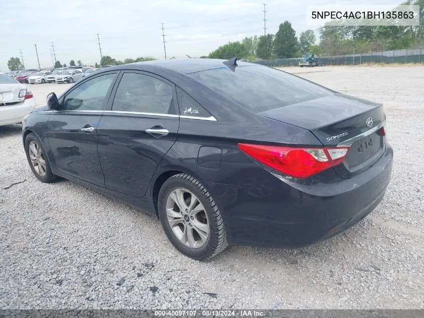 2011 Hyundai Sonata Limited VIN: 5NPEC4AC1BH135863 Lot: 40097107