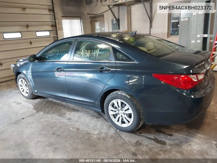 2011 Hyundai Sonata Gls VIN: 5NPEB4ACXBH023372 Lot: 40131149