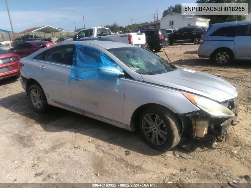 2011 Hyundai Sonata Gls VIN: 5NPEB4AC6BH018265 Lot: 40163922