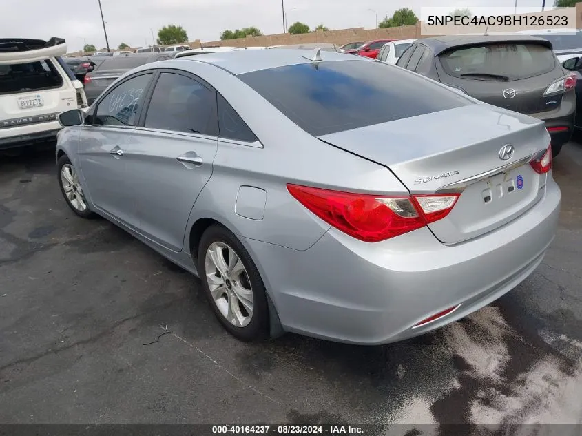 2011 Hyundai Sonata Limited VIN: 5NPEC4AC9BH126523 Lot: 40164237