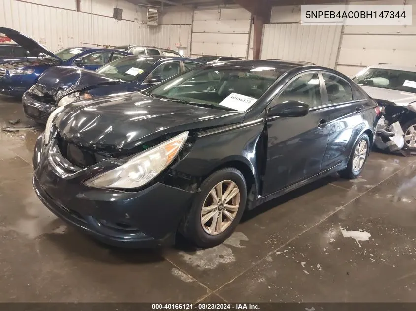 5NPEB4AC0BH147344 2011 Hyundai Sonata Gls