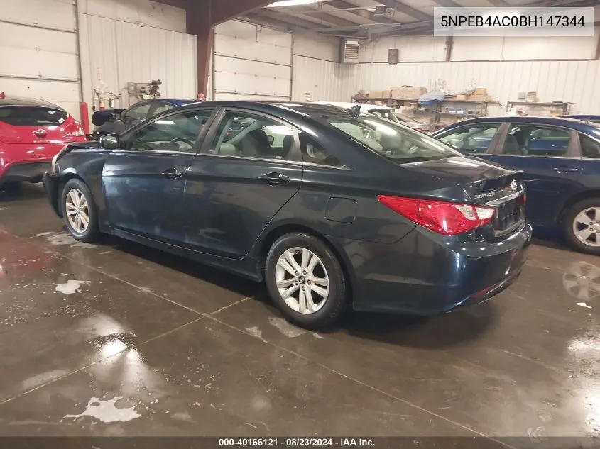 5NPEB4AC0BH147344 2011 Hyundai Sonata Gls