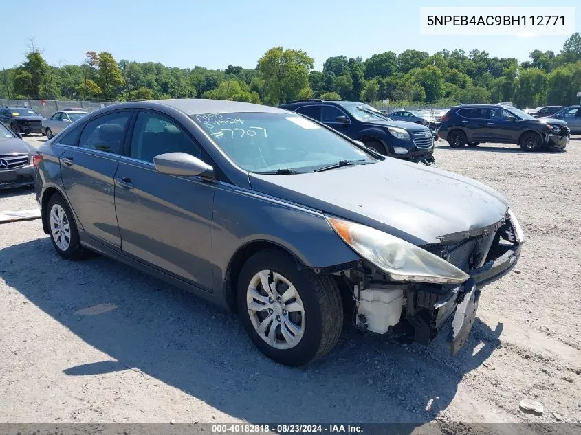 2011 Hyundai Sonata Gls VIN: 5NPEB4AC9BH112771 Lot: 40182818