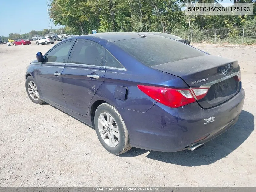 2011 Hyundai Sonata Limited/Se VIN: 5NPEC4AC9BH125193 Lot: 40184597