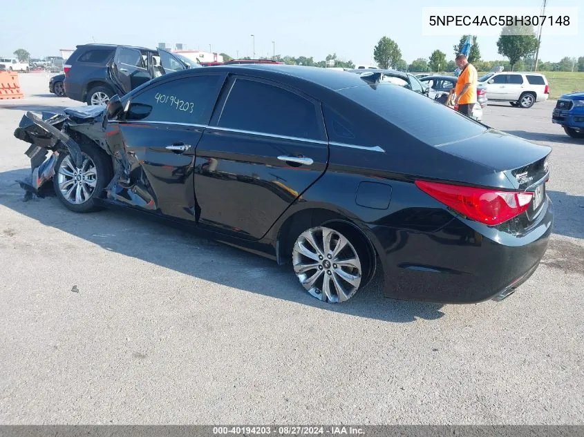 5NPEC4AC5BH307148 2011 Hyundai Sonata Se