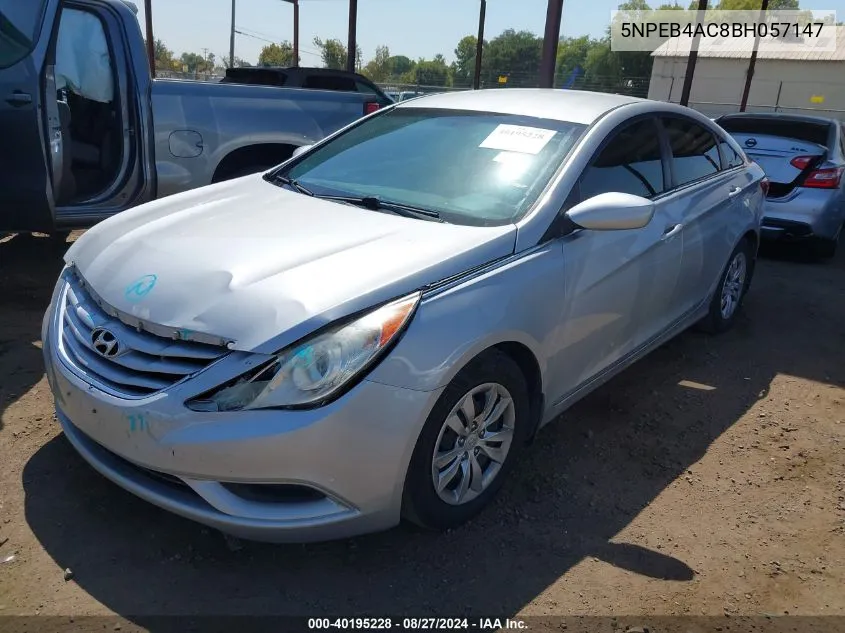 5NPEB4AC8BH057147 2011 Hyundai Sonata Gls