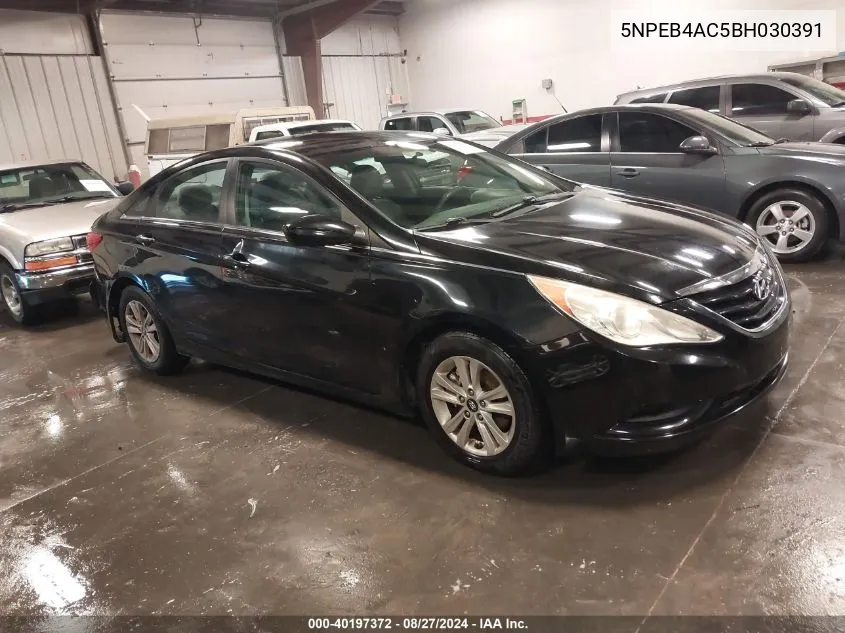 2011 Hyundai Sonata Gls VIN: 5NPEB4AC5BH030391 Lot: 40197372