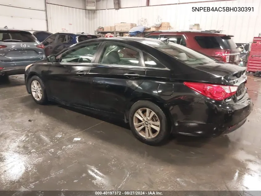 2011 Hyundai Sonata Gls VIN: 5NPEB4AC5BH030391 Lot: 40197372